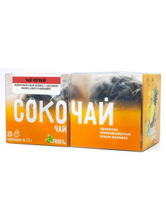 Сокочай черный Befruitbe ананас с манго и маракуйей (2.5г x 20шт), 50г