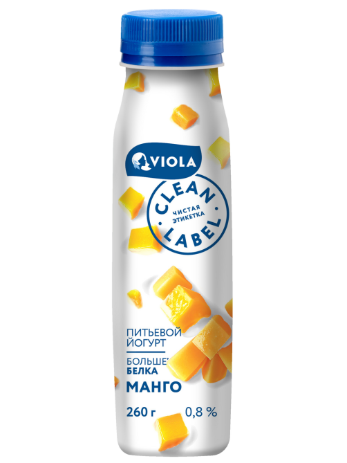 Йогурт питьевой Viola с манго 0.8%, 260г
