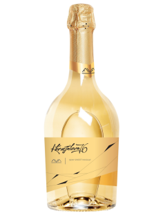 Вино игристое Aya Khrustaleva 76 muscat Органик белое полусладкое, 0.75л