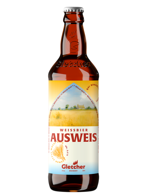 Пиво Gletcher Ausweis светлое пшеничное, 0.5л
