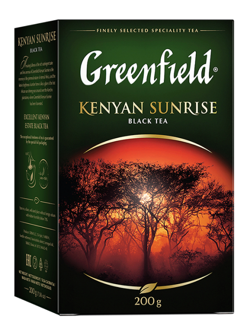 Чай Greenfield Kenyan Sunrise черный листовой, 200г