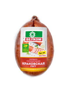 Колбаса Велком Краковская полукопченая, 360г
