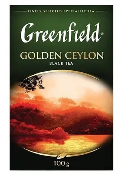 Чай Greenfield Golden Ceylon черный крупнолистовой, 100г