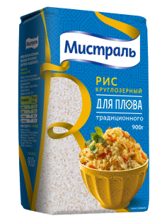 Крупа рис Мистраль Кубань Для плова, 900г