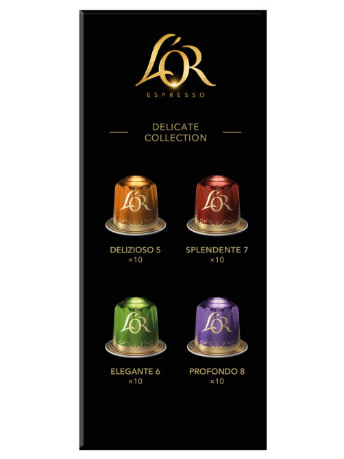 Набор кофе в капсулах L’or Эспрессо для кофемашин Nespresso ассорти 40шт, 208г