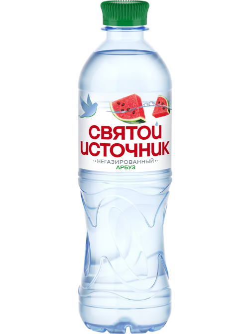 Вода Святой Источник арбуз негазированная, 500мл x 12 шт