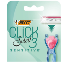 Сменные кассеты для женской бритвы BIC Click 3 Soleil для чувствительной кожи, 4 шт