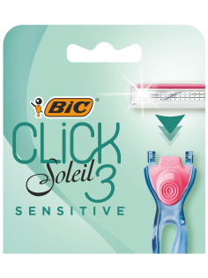 Сменные кассеты для женской бритвы BIC Click 3 Soleil для чувствительной кожи, 4 шт