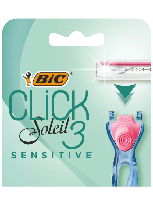 Сменные кассеты для женской бритвы BIC Click 3 Soleil для чувствительной кожи, 4 шт