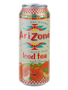 Холодный чай Arizona черный персик, 500мл