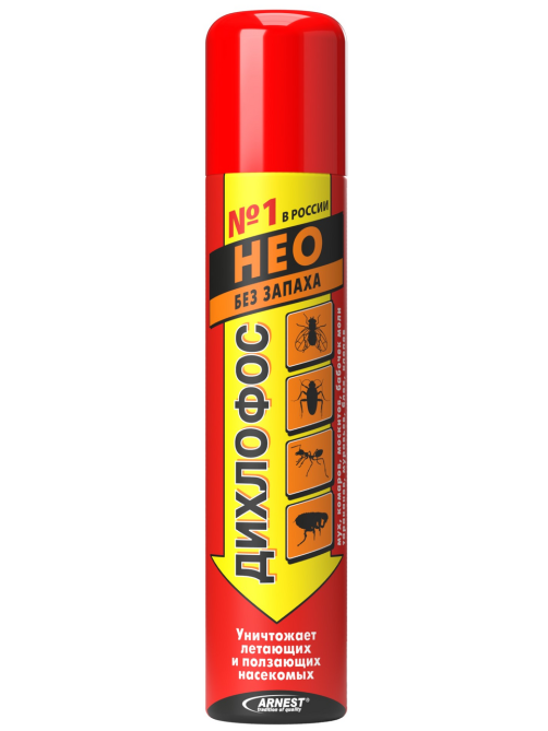 Средство инсектецидное Дихлофос Нео+ от летающих и ползающих насекомых, 190мл