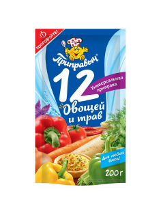 Приправа Приправыч 12 овощей и трав универсальная, 200г