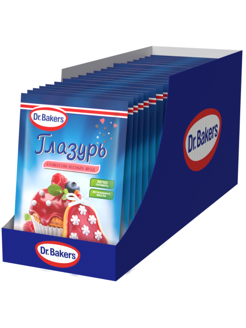 Глазурь Dr.Bakers со вкусом лесных ягод, 90г