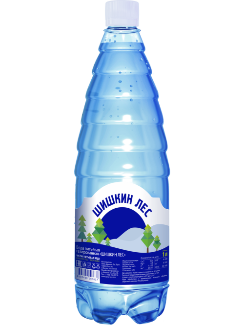 Вода Шишкин лес питьевая газированная, 1л x 6 шт