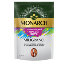 Кофе Monarch Милиграно растворимый с молотым, 200г