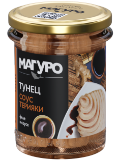 Тунец полосатый Магуро филе в соусе терияки, 200г