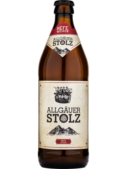 Пиво Allgauer Stolz Hefeweizen светлое, 0.5л