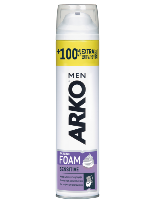 Пена для бритья Arko Men Sensitive, 300мл