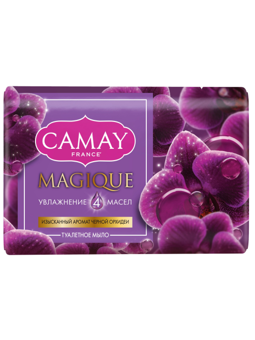 Мыло туалетное Camay Magique с ароматом черной орхидеи, 85г