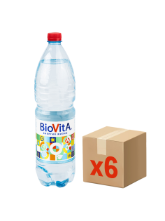 Вода Биовита минеральная природная негазированная, 1.5л x 6 шт