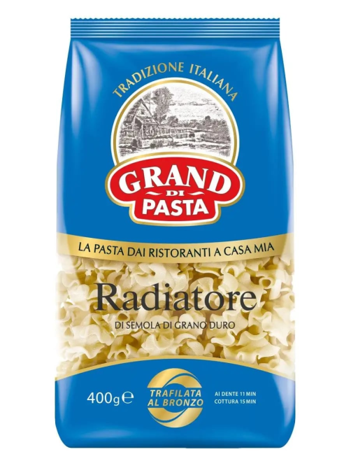 Макароны фигурные Grand di Pasta Radiatore высший сорт, 400г