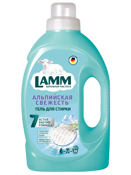 Гель для стирки Lamm Альпийская свежесть, 1.95л