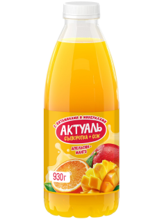 Напиток сывороточный Актуаль с апельсином и манго, 930г