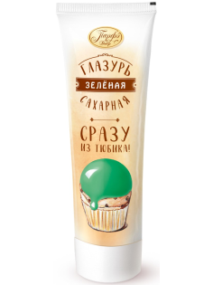 Глазурь Парфэ Сахарная зеленая сразу из тюбика, 120г