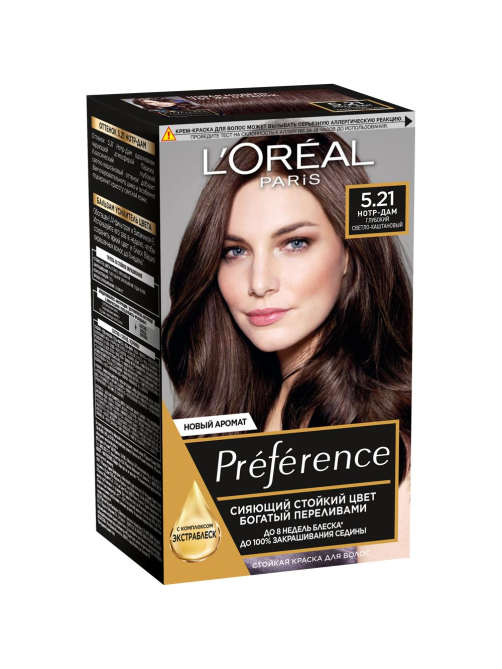 Краска для волос L'Oreal Preference 5.21 Нотр-Дам, 243мл
