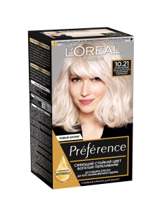 Краска для волос L'Oreal Preference 10.21 Стокгольм, 243мл