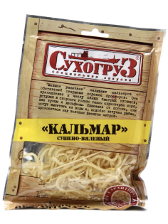 Снэки Сухогруз Кальмар сушеный, 70г