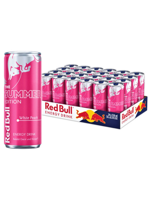 Напиток энергетический Red Bull белый персик, 250мл