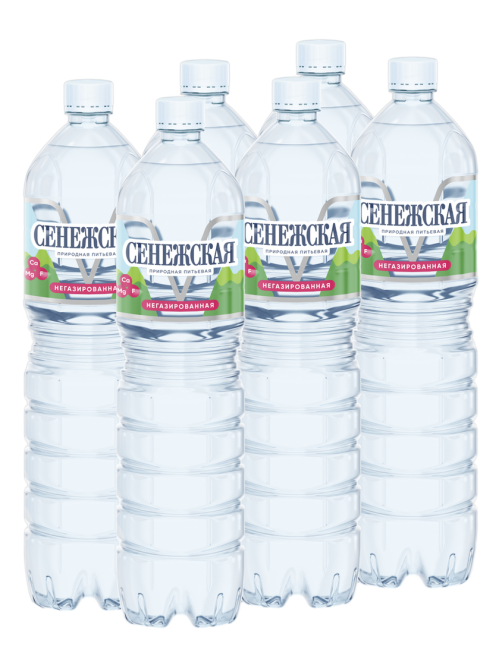 Вода Сенежская питьевая негазированная, 1.5л x 6 шт