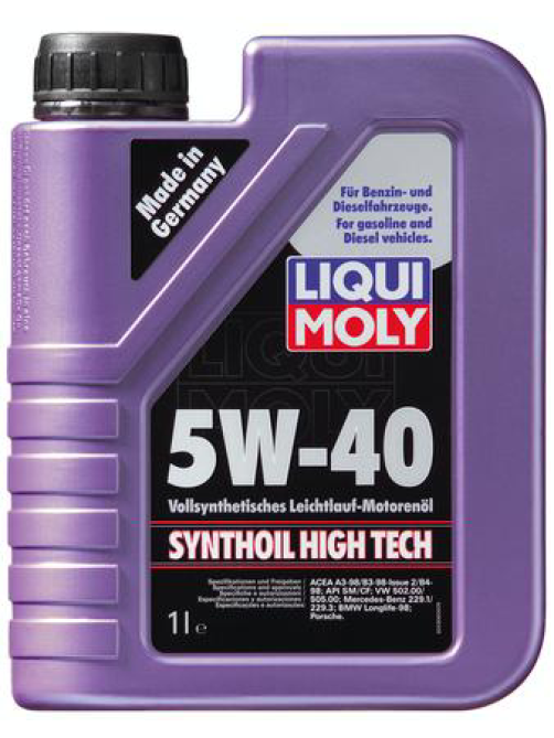 Масло моторное синтетическое Liqui Moly Synthoil High Tech 5W-40, 4л