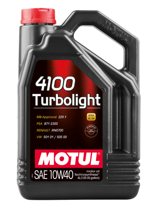 Масло моторное Motul 4100 Turbolight 10W40, 4л