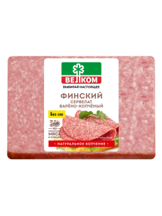 Колбаса Велком сервелат Финский варено-копченый, 350г