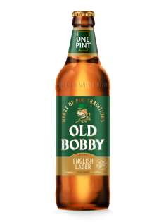 Пиво Old Bobby Lager, 0.568л