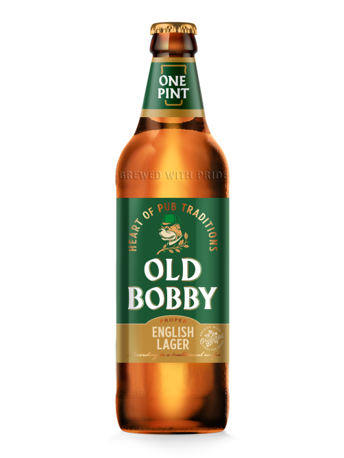 Пиво Old Bobby Lager, 0.568л