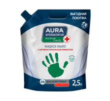 Мыло Aura Antibacterial жидкое Антибактериальный эффект алоэ, 2.5л