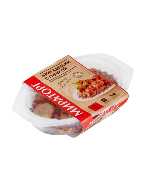 Фрикадельки Мираторг с гречкой под красным соусом, 260г