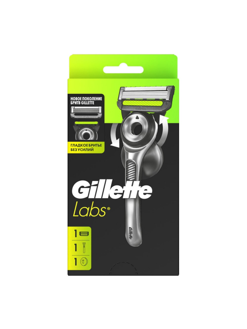 Набор Gillette Labs станок для бритья 1шт и 1 кассета с 5 лезвиями