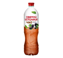 Холодный чай Святой Источник черный со вкусом смородины, 1л