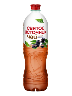 Холодный чай Святой Источник черный со вкусом смородины, 1л
