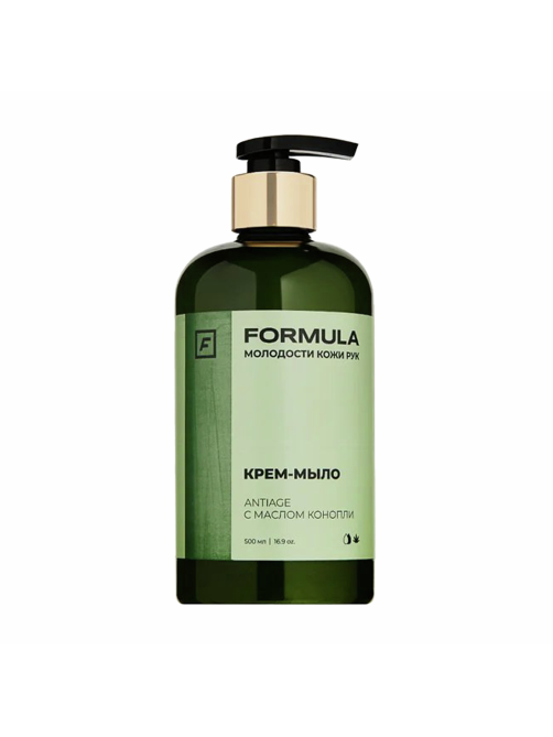 Крем-мыло F Formula Antiage с маслом конопли, 500мл