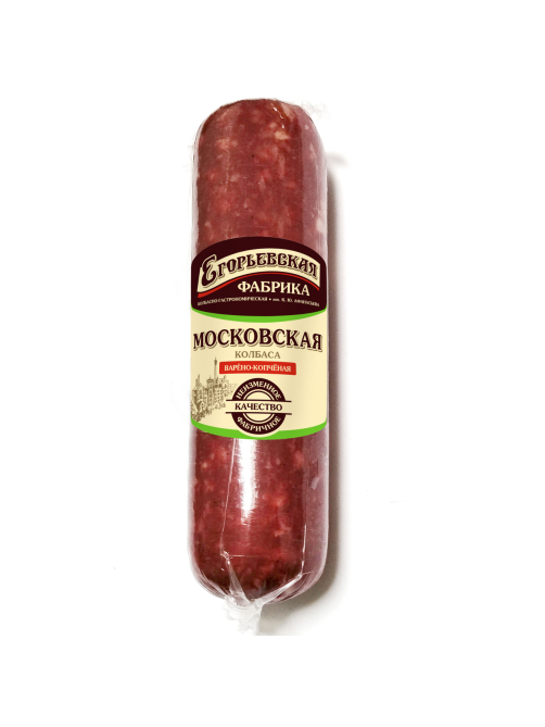 Колбаса Московская Егорьевская варено-копченая ГОСТ, 350г