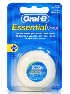 Зубная нить Oral-B Essential floss мятная, 50м