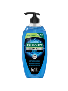 Гель для душа Palmolive Men Спорт Восстанавливающий с экстрактом цитрусовых 3 в 1, 750мл