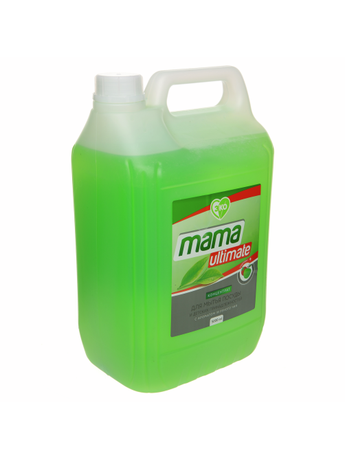 Бальзам для мытья посуды Mama Ultimate зеленый чай концетрат, 5л