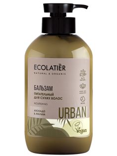Бальзам Ecolatier питательный для сухих волос авокадо-мальва, 400мл
