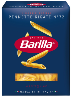 Макаронные изделия Barilla Пеннетте Ригате №72 из твердых сортов пшеницы, 450г